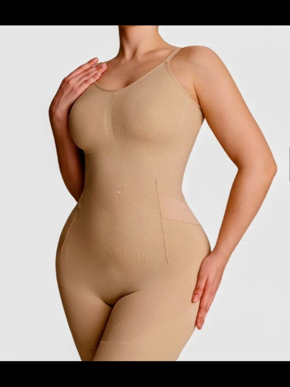 Seamless Nude Shaping Bodysuit - Sculpting One-Piece